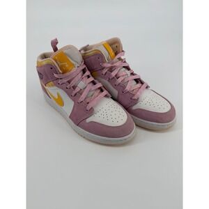 Air Jordan 1 Mid SE GS Arctic Punch Purple Pulse DC9517-600 Mens 5Y Womens 6.5